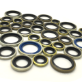 self-centering NBR FKM metal rubber bonded seal composite gasket